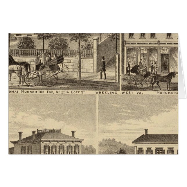 Cartão Residência de Thomas Hornbrook (Frente Horizontal)