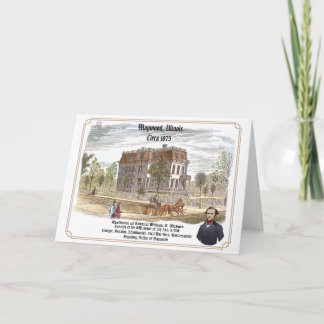 Cartão Residência do Coronel W. T. Nichols