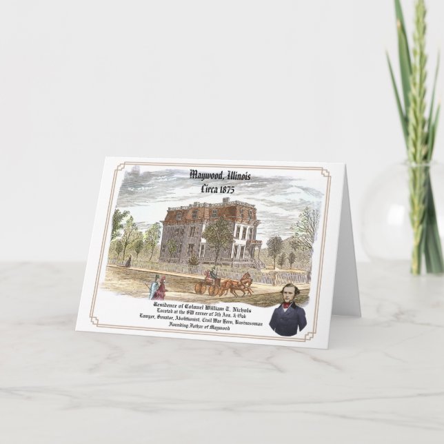 Cartão Residência do Coronel W. T. Nichols (Frente)