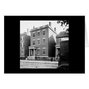 Cartão Residência do general Lee em Richmond, VA 1865