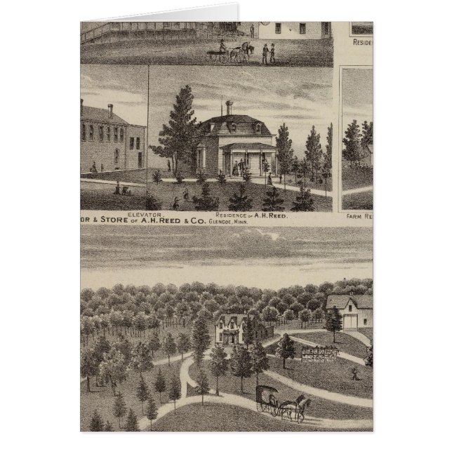 Cartão Residência em Hutchinson, Minnesota (Frente)