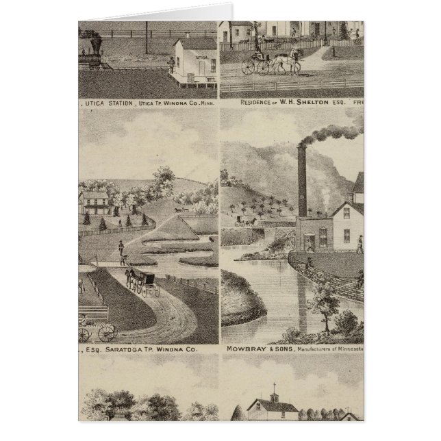 Cartão Residências, Minnesota (Frente)