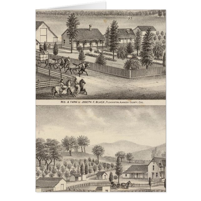 Cartão Residências negras, neais, propriedades (Frente)