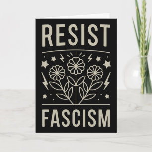 Cartão Resista ao Fascismo Protesto Trump Anti Trump _1