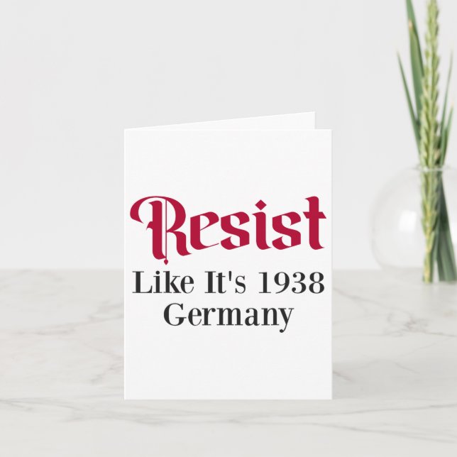 Cartão Resiste como se fosse 1938 Alemanha 7 (Frente)