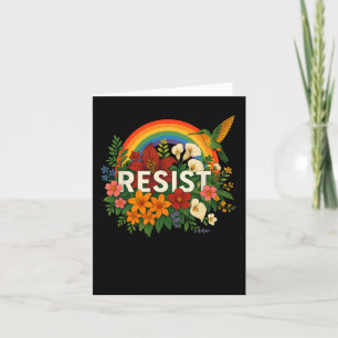 Cartão Resistência a Protesto Político Anti-Trump Orgulho