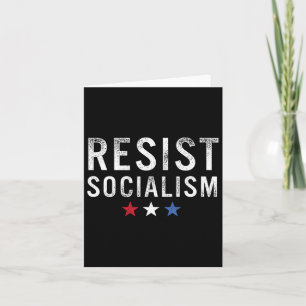Cartão Resistência ao Design antissocialismo angustiante