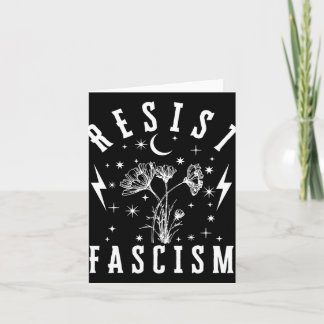 Cartão Resistência ao fascismo Longa Folga