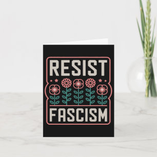 Cartão Resistência ao fascismo Protesto Trump Anti Trump