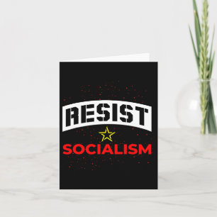 Cartão Resistência ao Socialismo Anti-Socialismo 1