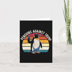 Cartão Resistência Aos Pinguins Contra Os Pavipadores De 