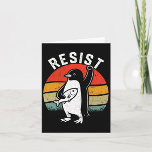 Cartão Resistência do pinguim - Retrorresistente - Gráfic