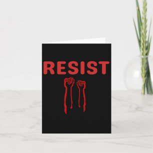 Cartão Resistência Fist Faz Parte Da Resistência Anti Tru