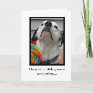 Cartão Resistir à tentação