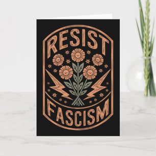Cartão Resistir ao Fascismo Protesto Trump Anti Trump _6