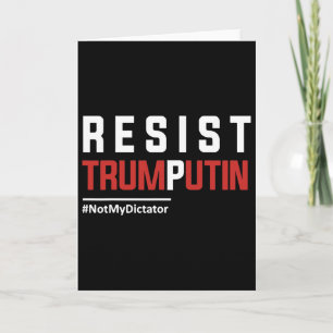 Cartão Resistir Trump Putin