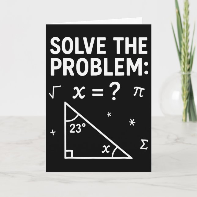 Cartão Resolva O Problema Faça A Matemática 67 Meme Engra (Frente)