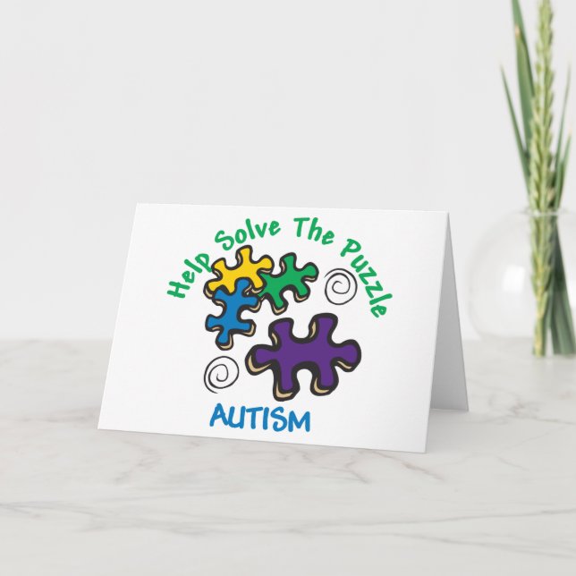 Cartão Resolva o Quebra-cabeça (Frente)