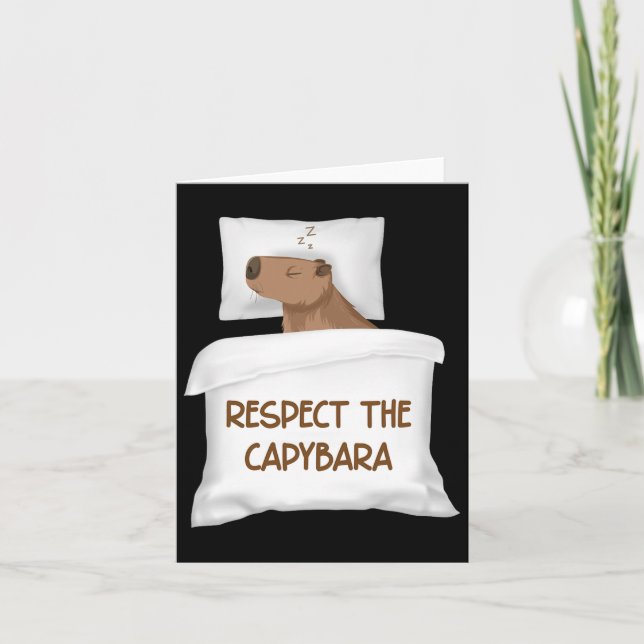 Cartão Respeite O Capivara Oficial Camisa De Dormir Notur (Frente)