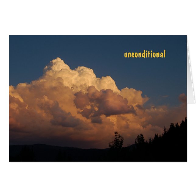 Cartão Respeito incondicional (Frente Horizontal)