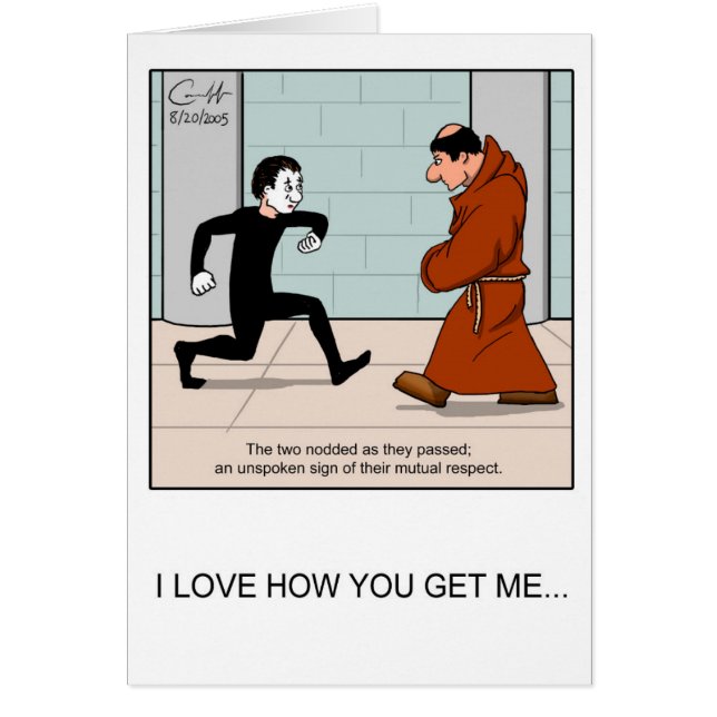 Cartão "Respeito silencioso" (Frente)