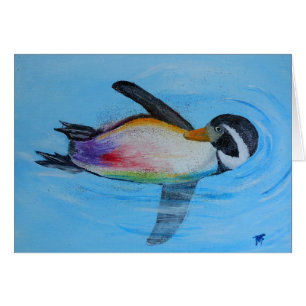 Cartão Respingo do pinguim