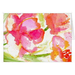 Cartão Respingo dos rosa
