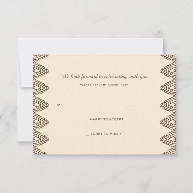 Cartão Resposta Henna (Frente)