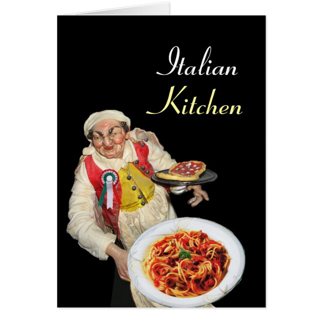 Cartão RESTAURANTE DO PARTIDO SPAGHETTI & PIZZA preto ver (Frente)