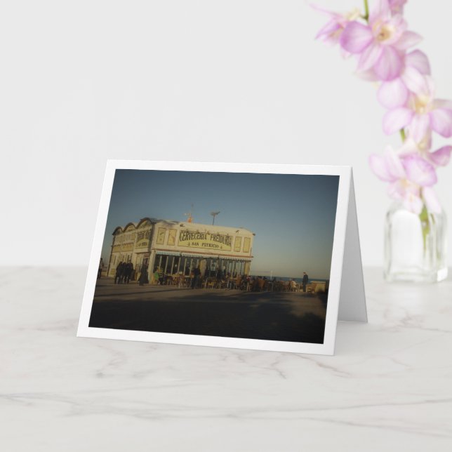 Cartão Restaurante em Playa de la Malvarrosa de Valencia (Orquídea)