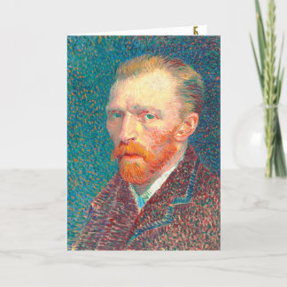 Cartão Restored Vincent van Gogh Art Card Self Portrait