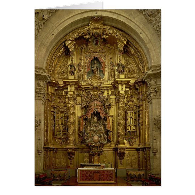 Cartão Retable da capela do sacramento (Frente)