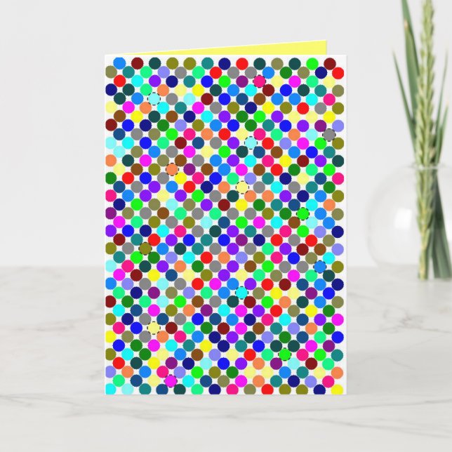 Cartão Retalham confete a (Frente)