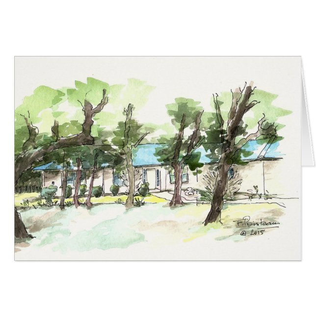 Cartão Retirada de Texas (Frente horizontal)