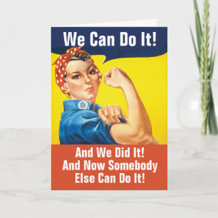 Cartão Retirada Engraçada Podemos Fazê-Lo E Fizemos Cartã