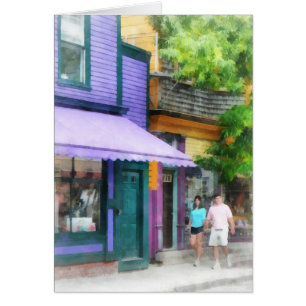 Cartão Retirando o Tâmisa Street Newport RI