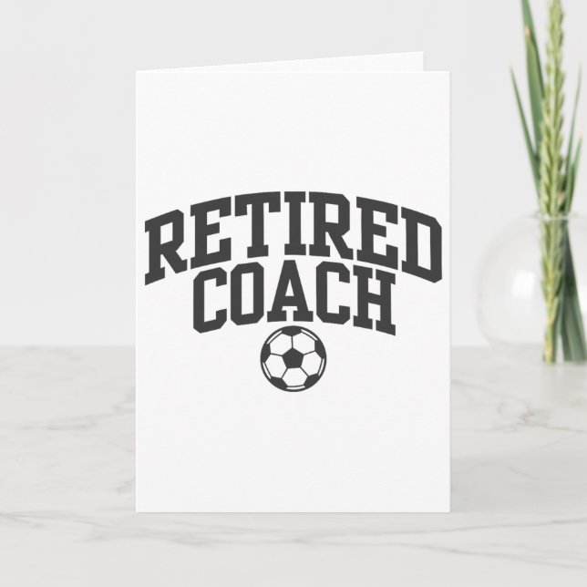 Cartão Retired Coach Soccer Team Mentor _1  (Frente)