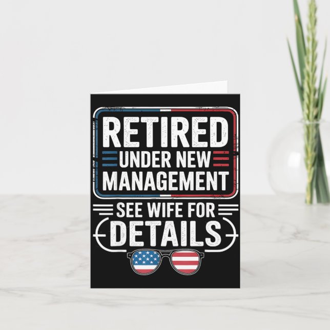 Cartão Retired Under New Management See Wife For Details  (Frente)