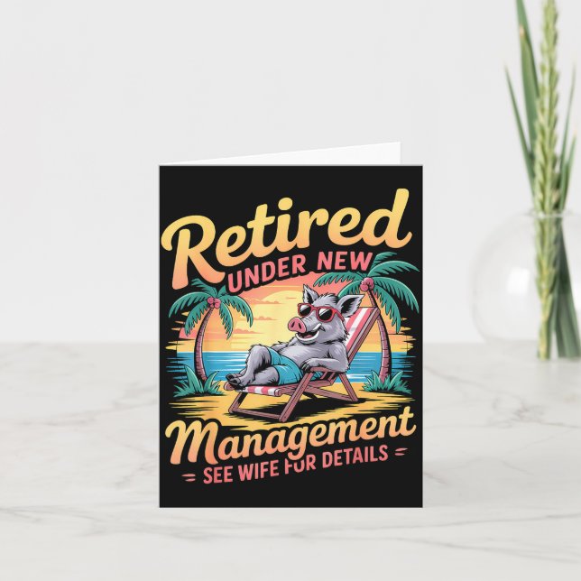 Cartão Retired Under New Management See Wife For Details  (Frente)