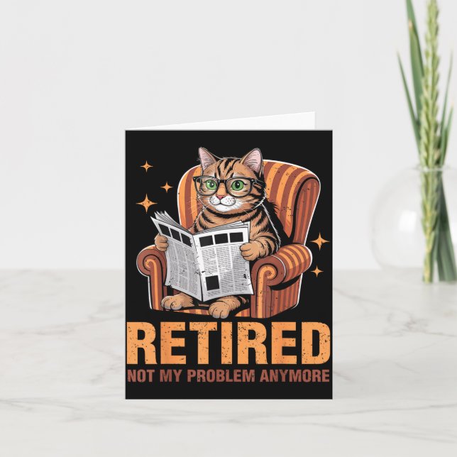 Cartão Retirement 2026 Retired 2026 Not My Problem Anymor (Frente)