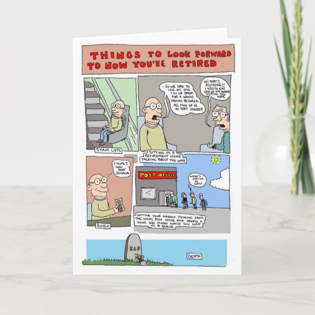 Cartão Retirement Card by Sam Backhouse (Frente)