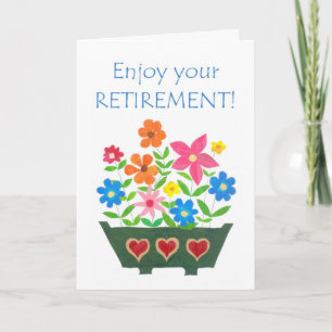Cartão Retirement Card - Flower Power