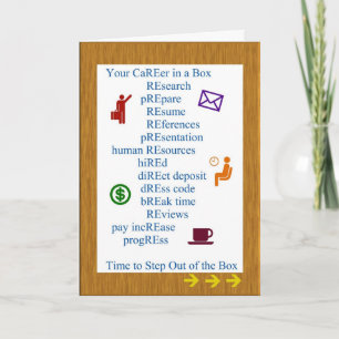 Cartão Retirement Career in a Box Greeting Card