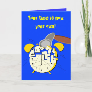 Cartão retirement clock,