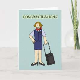Cartão Retirement Congratulations Cabin Crew