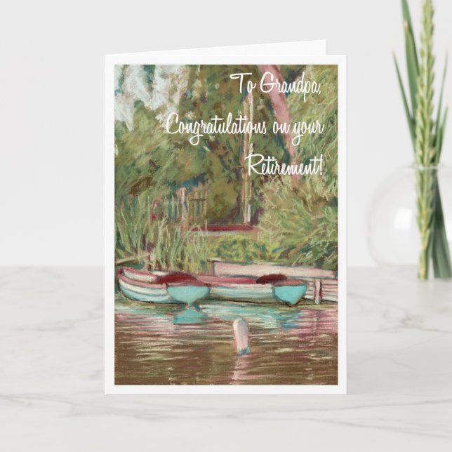 Cartão Retirement Congratulations for a Grandfather (Frente)