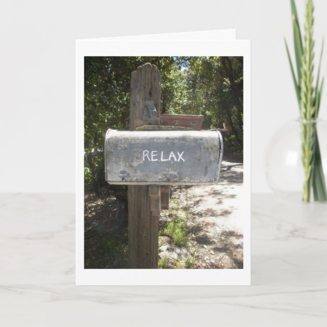 CARTÃO RETIREMENT HUMOR - RELAX-VOCÊ SE LEMBRA COMO? (Frente)