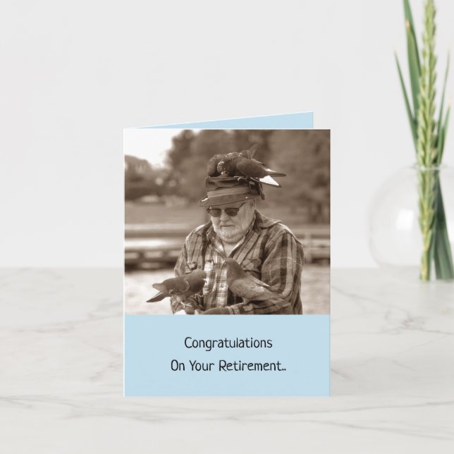 Cartão Retirement is for the birds fun congratulations (Frente)