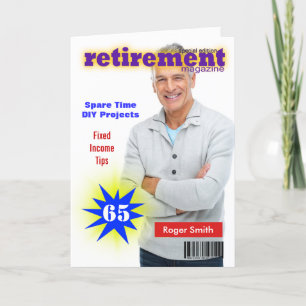 Cartão Retirement Magazine Cover