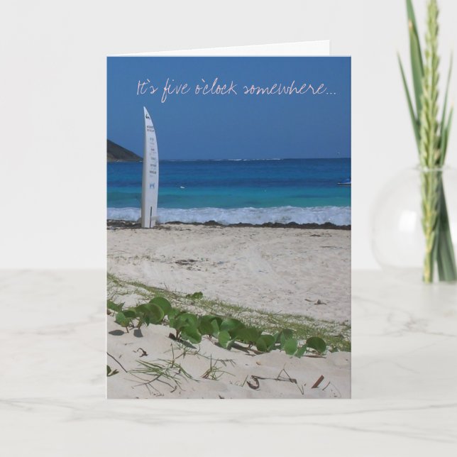 Cartão Retirement, Vacation, Break (Frente)